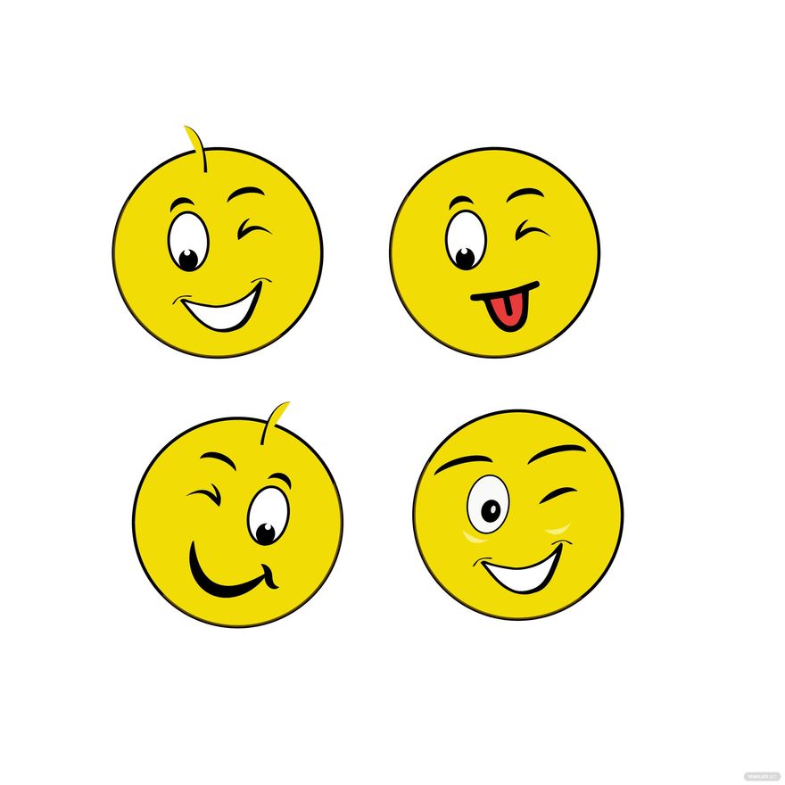 Free Wink Smiley Vector in Illustrator, EPS, SVG, JPG, PNG