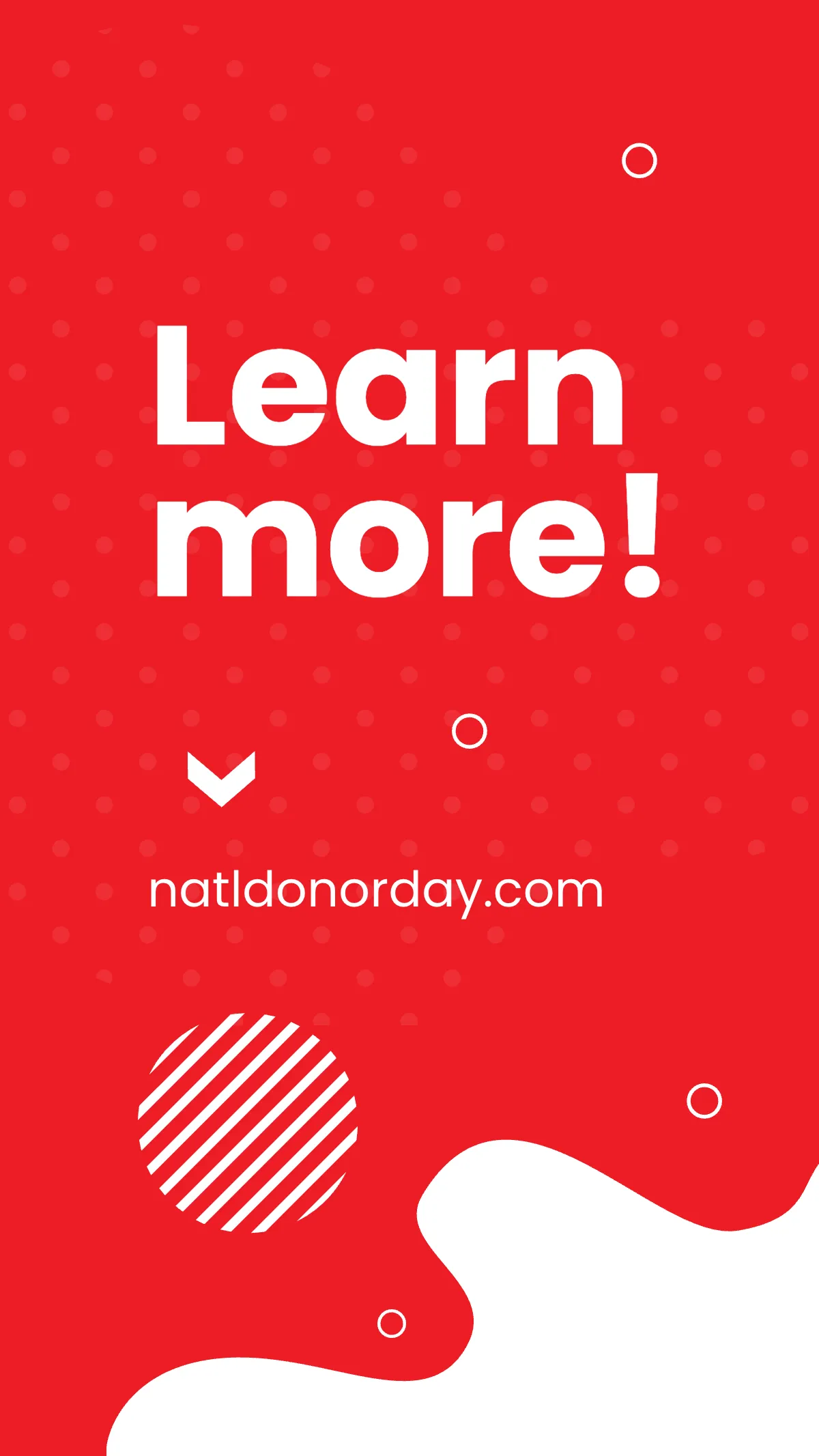 Free National Donor Day Instagram Story Template to Edit Online