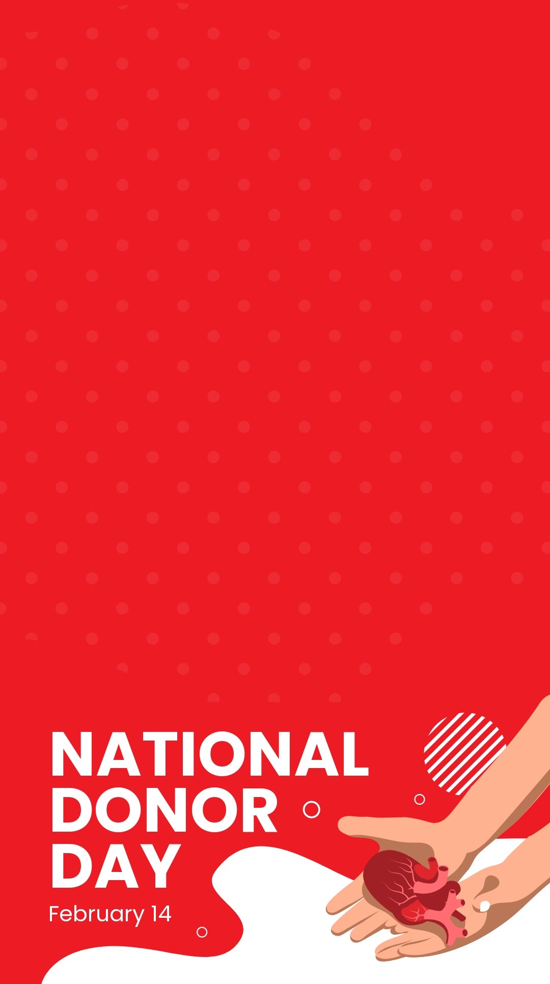 Free National Donor Day Snapchat Geofilter Template
