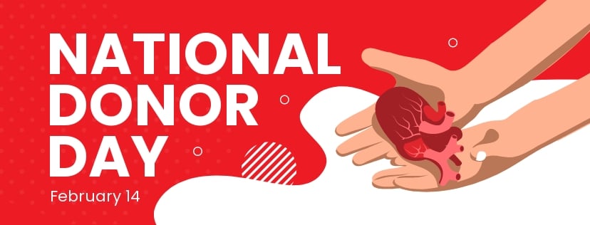 Free National Donor Day Facebook Cover Template