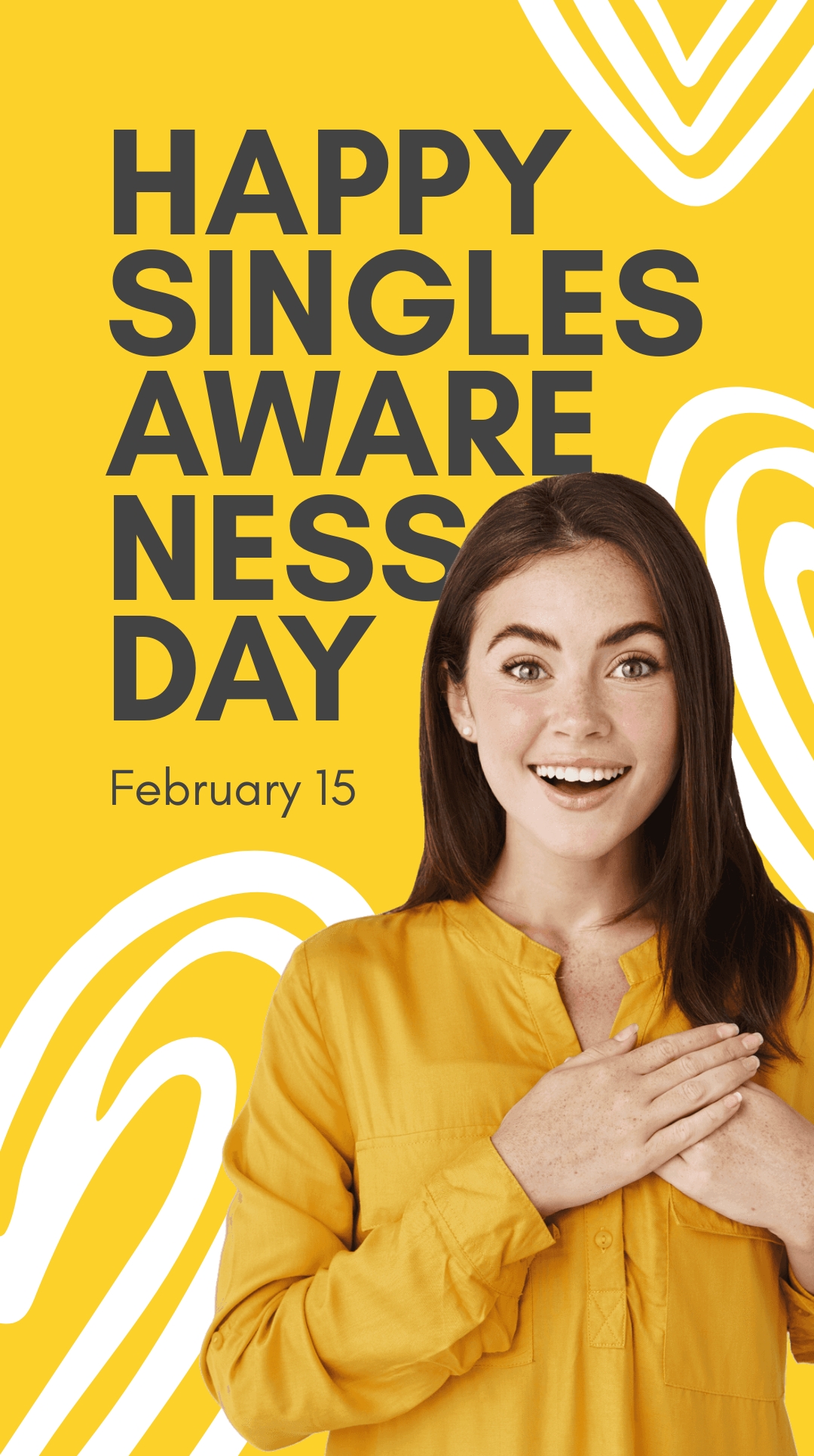 Free Happy Singles Awareness Day Instagram Story Template