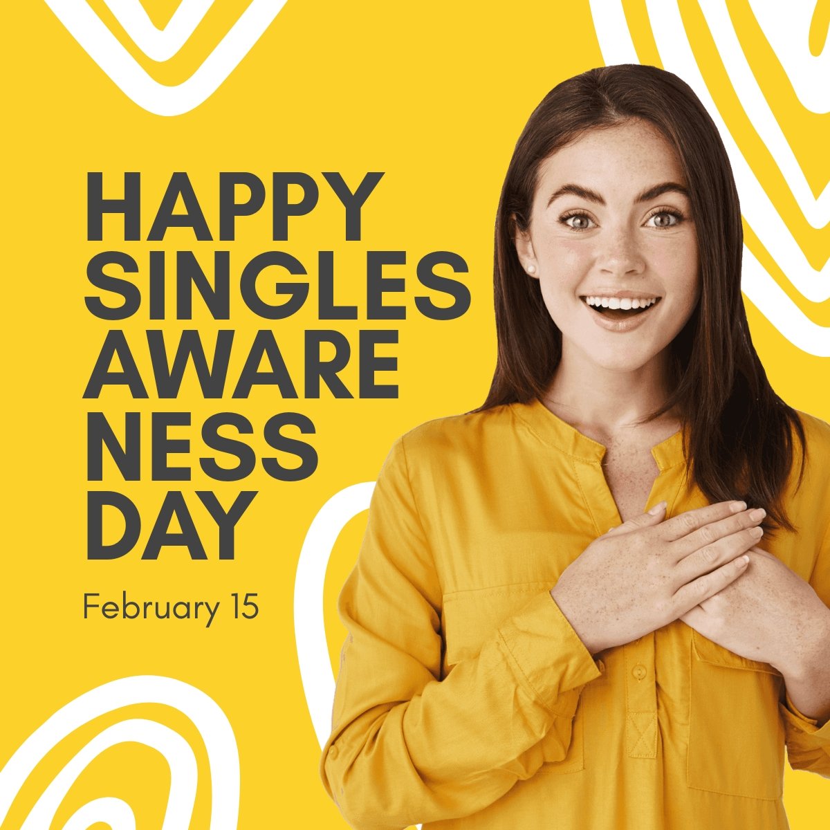 Happy Singles Awareness Day Linkedin Post
