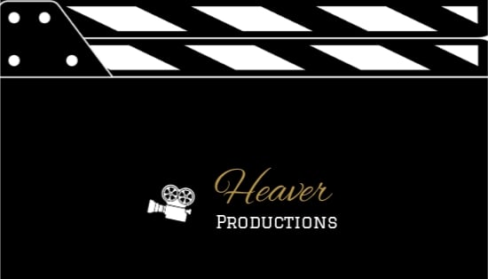 Free Clapperboard Business Card Template