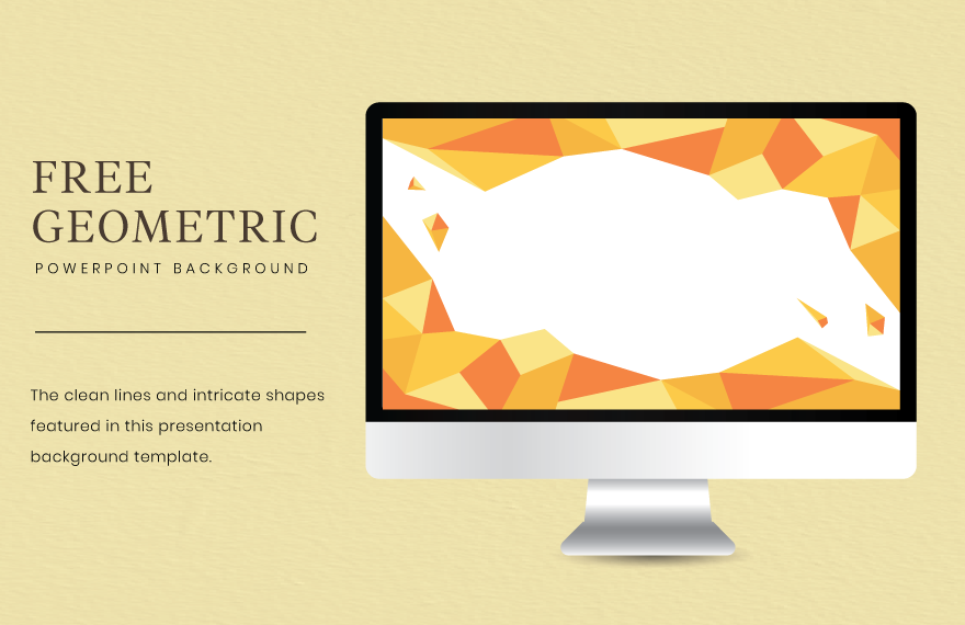 Free Geometric Powerpoint Background in Illustrator, EPS, SVG, JPG