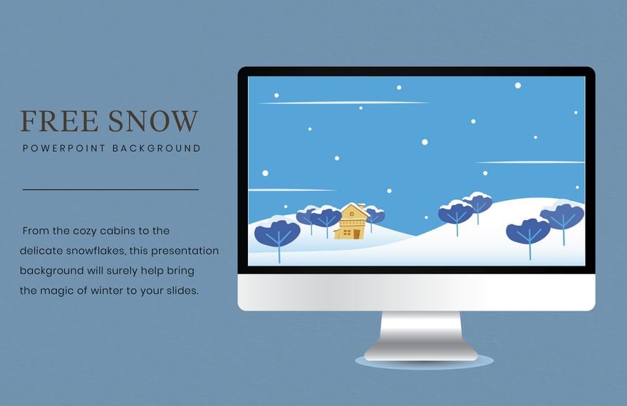 Snow Powerpoint Background in Illustrator, EPS, SVG, JPG