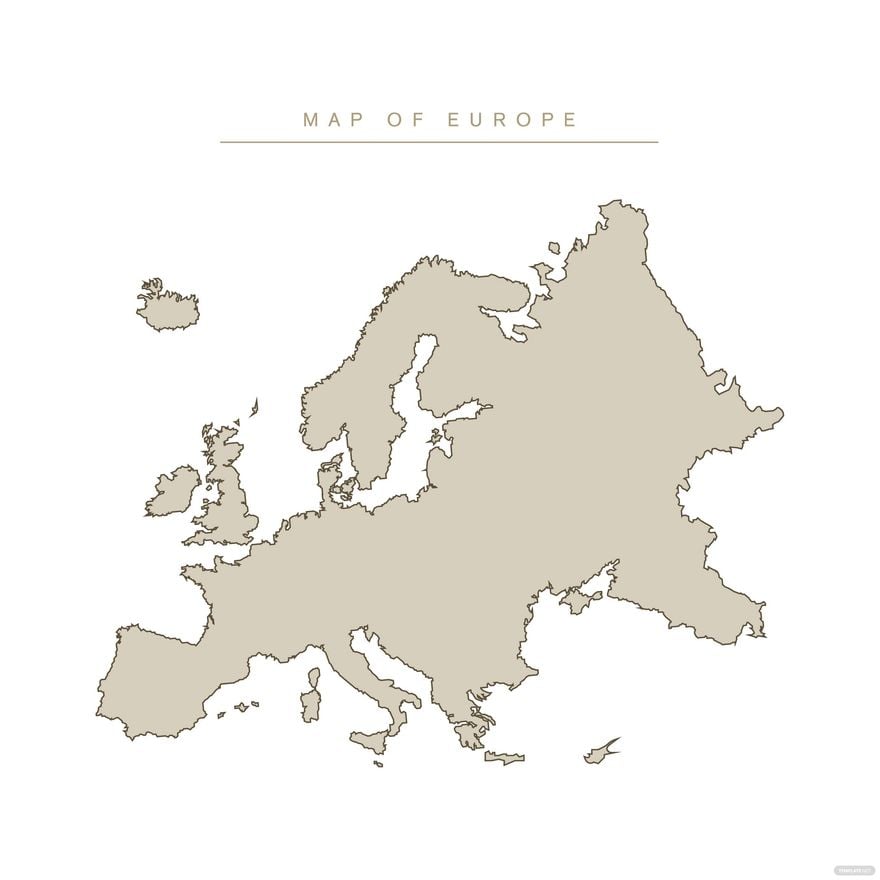 Transparent Europe Map Vector