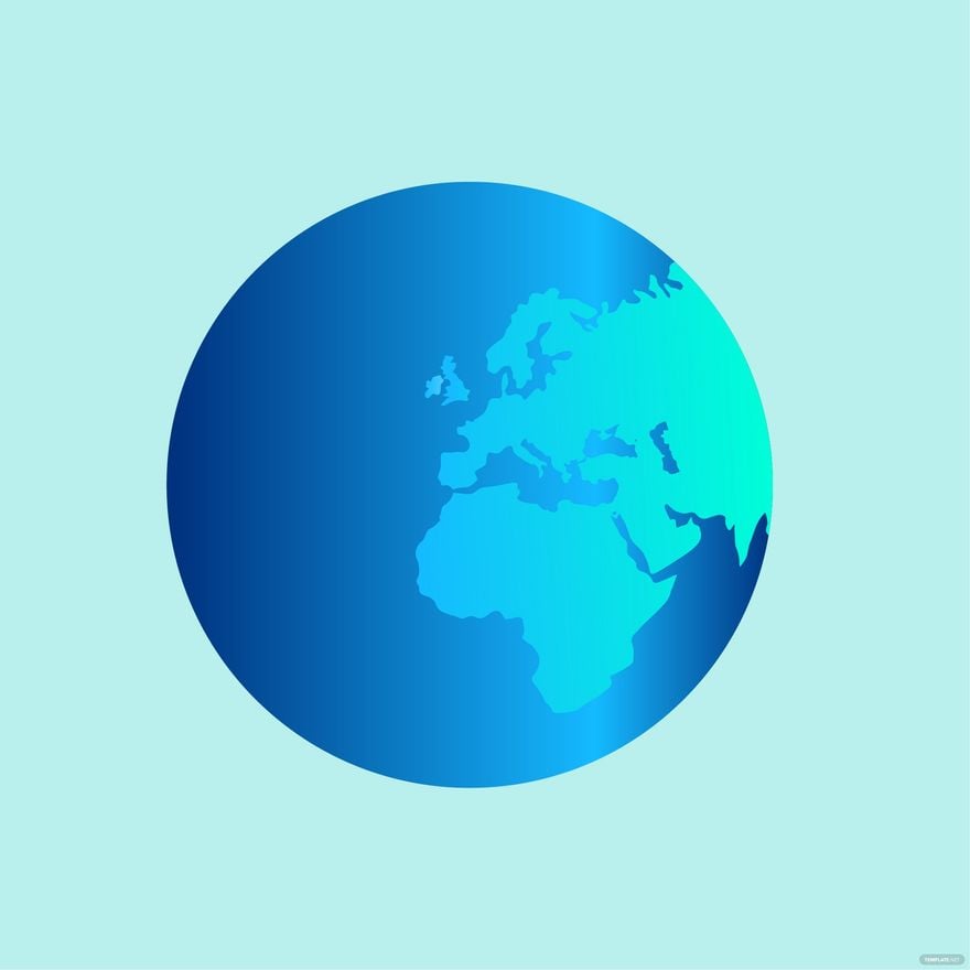 Europe Map Globe Vector in Illustrator, EPS, SVG, JPG, PNG
