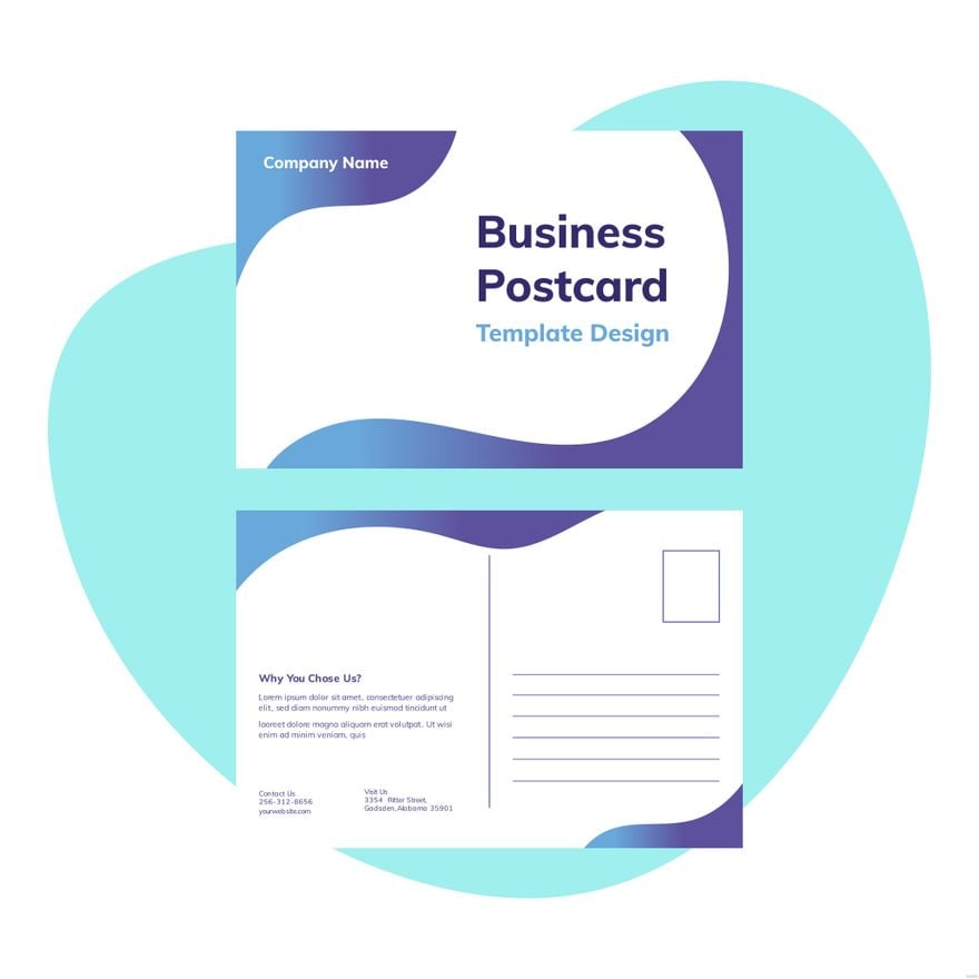 Business Postcard Illustration