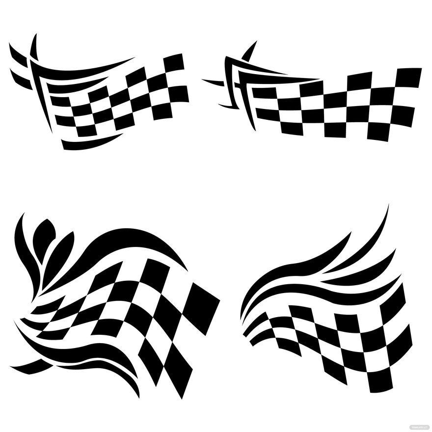 fFree Tribal Checkered Flag Vector in Illustrator, EPS, SVG, JPG, PNG