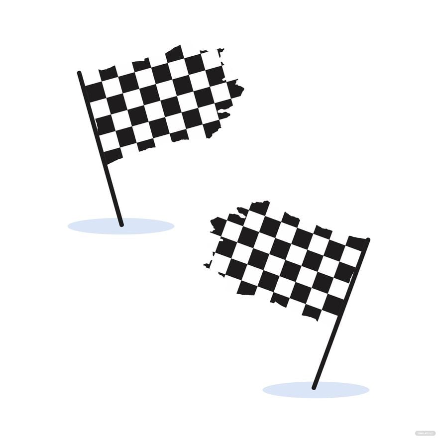 Torn Checkered Flag Vector
