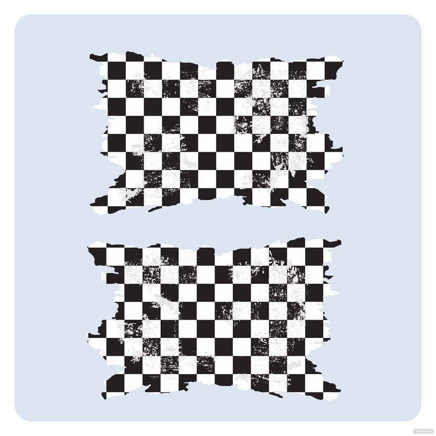 Distressed Checkered Flag Vector