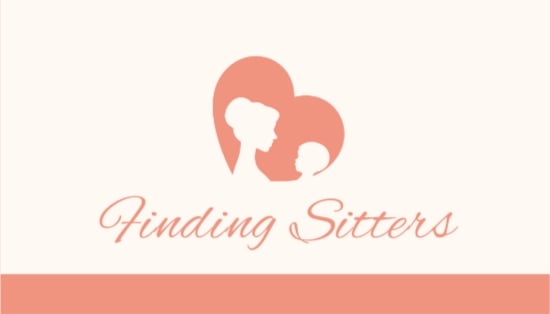 Feminine Babysitting Business Card