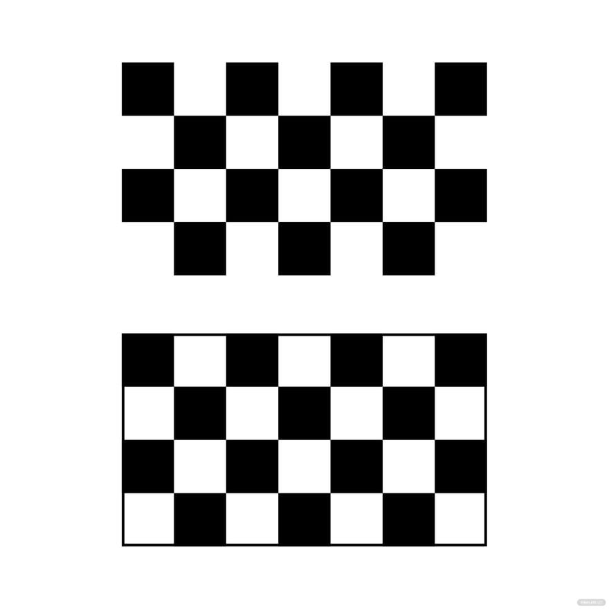 Transparent Checkered Flag Vector