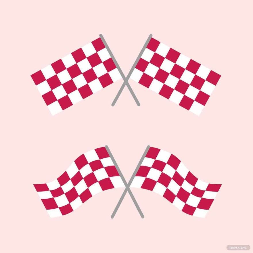 Free Red Checkered Flag Vector