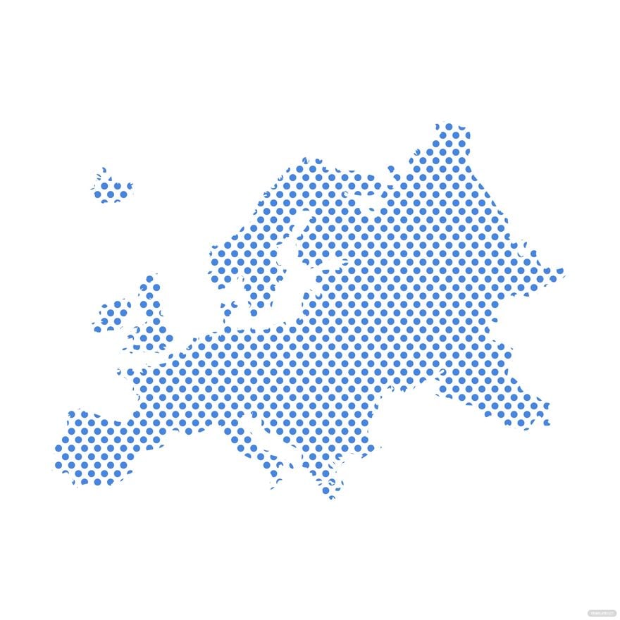 Free Europe Map Dot Vector