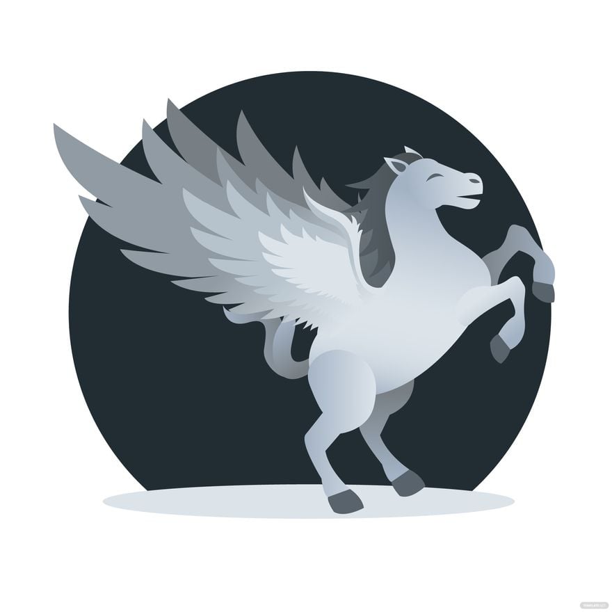 Free Flying Horse Vector