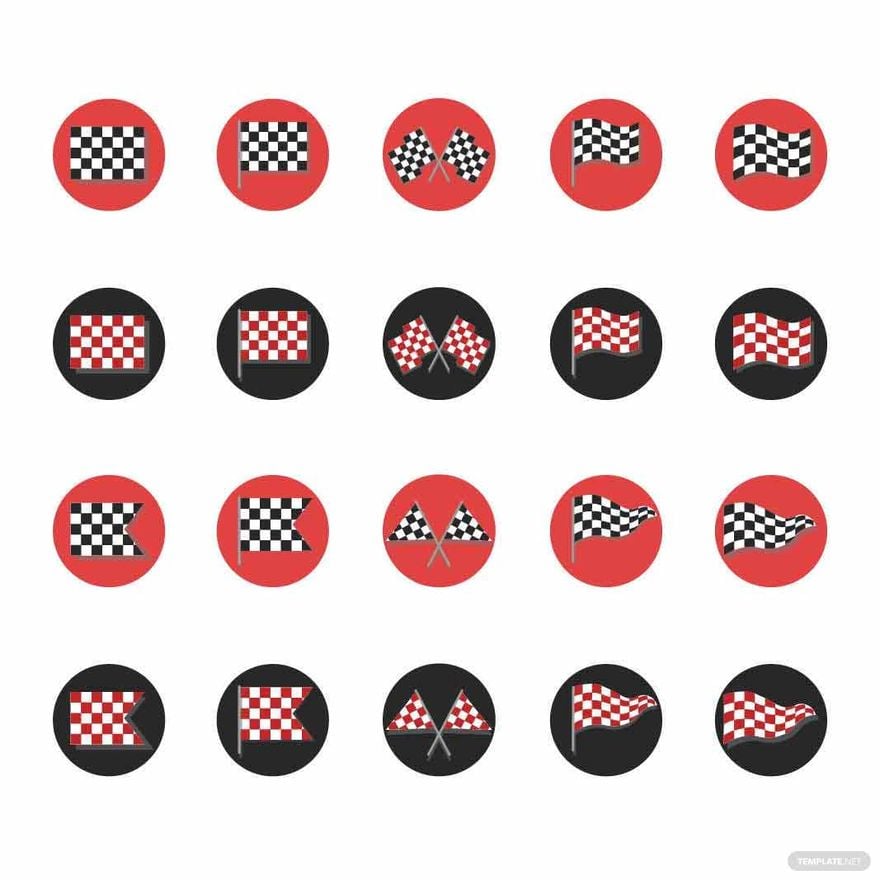 Free Small Checkered Flag Vector in Illustrator, EPS, SVG, JPG, PNG