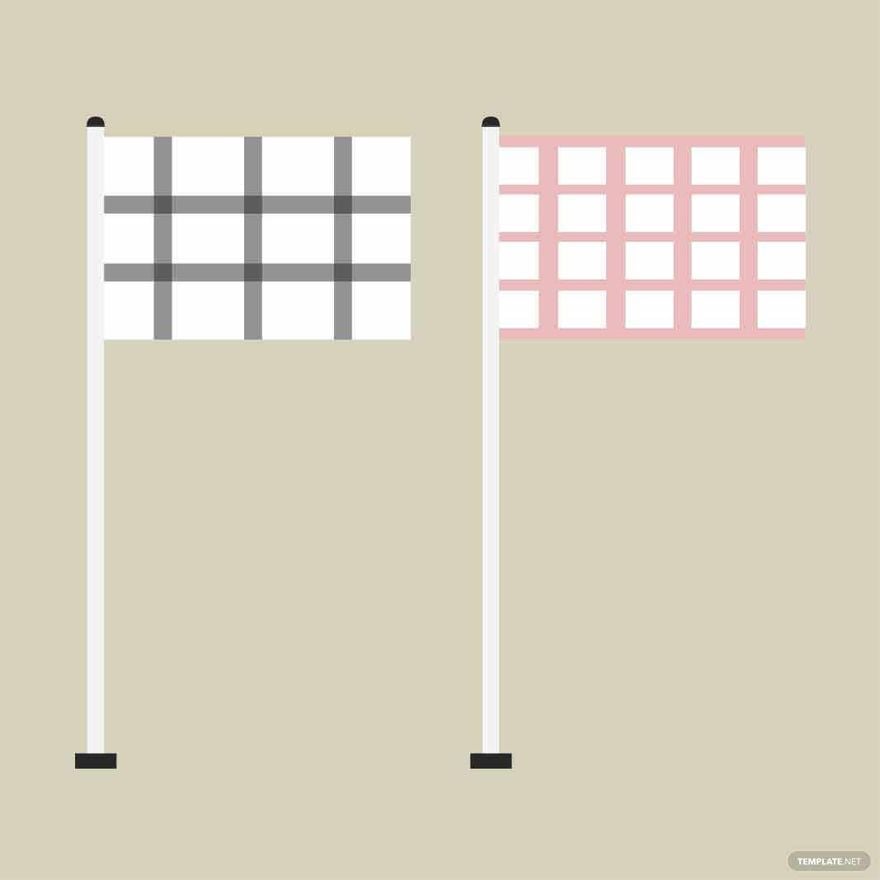 Free White Checkered Flag Vector in Illustrator, EPS, SVG, JPG, PNG