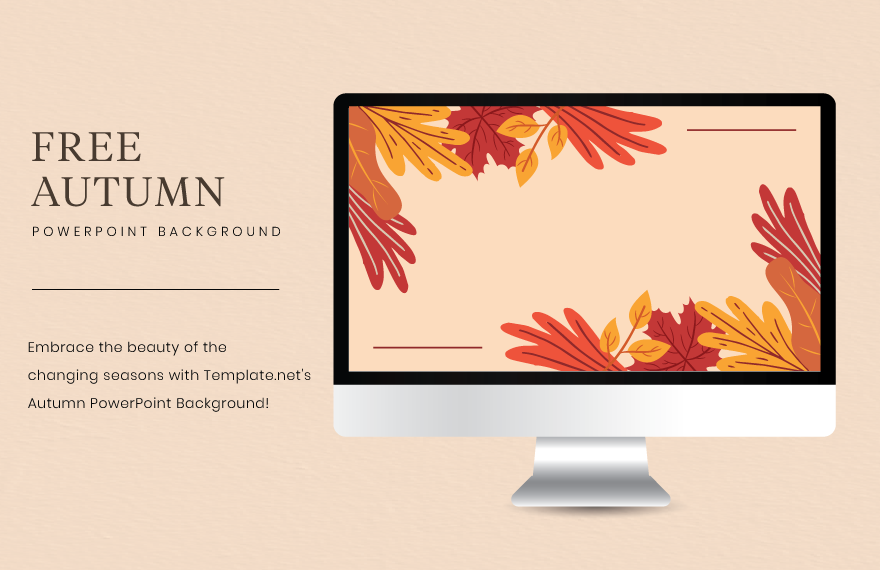 Autumn Powerpoint Background in Illustrator, EPS, SVG, JPG
