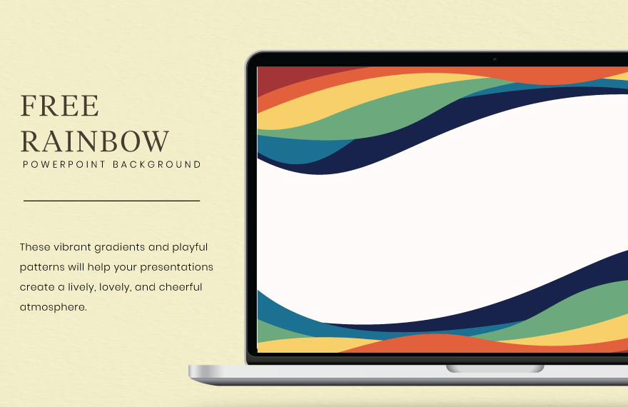 Free Rainbow Powerpoint Background in Illustrator, EPS, SVG, JPG