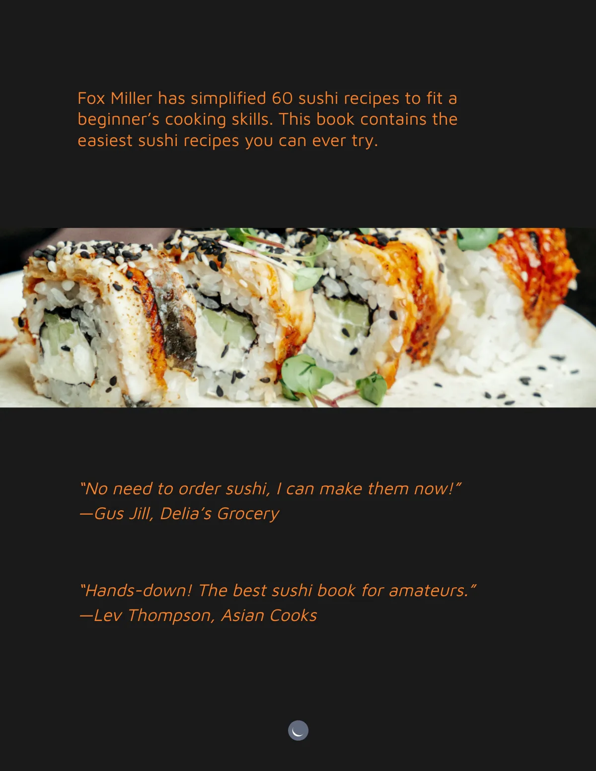 Free Sushi Cookbook Cover Template to Edit Online