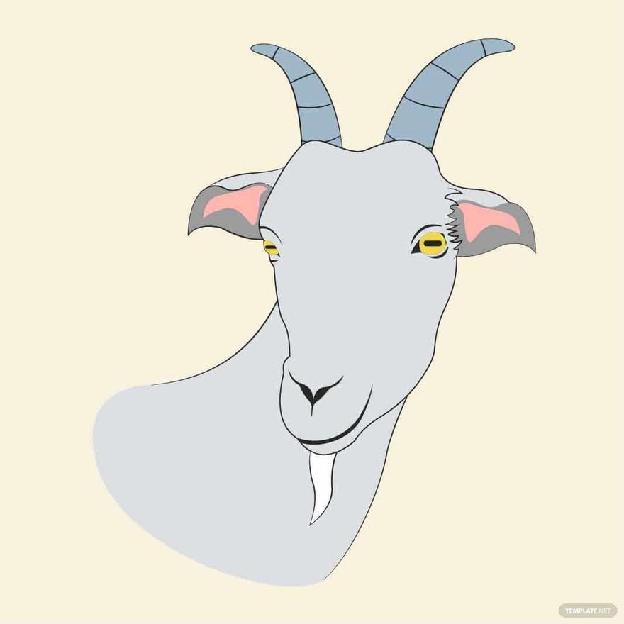 Free Goat Head Vector
