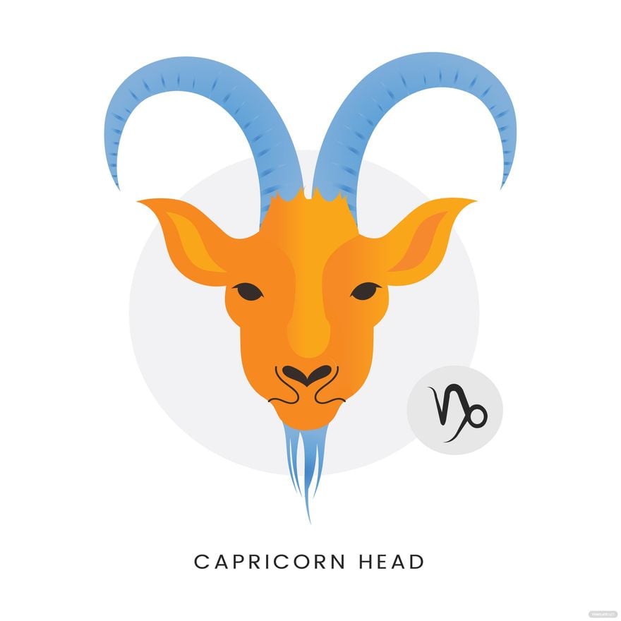 Free Capricorn Head Vector