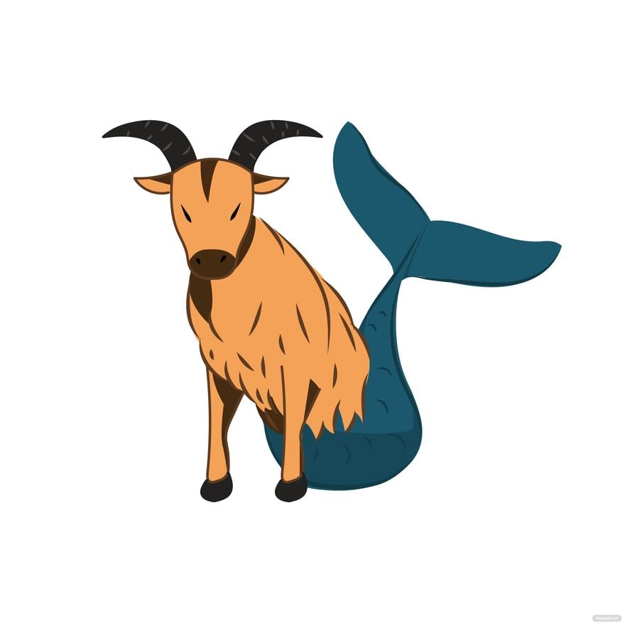Free Sea Goat Vector in Illustrator, EPS, SVG, JPG, PNG