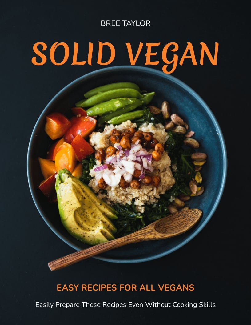 Vegan Cookbook Cover Template