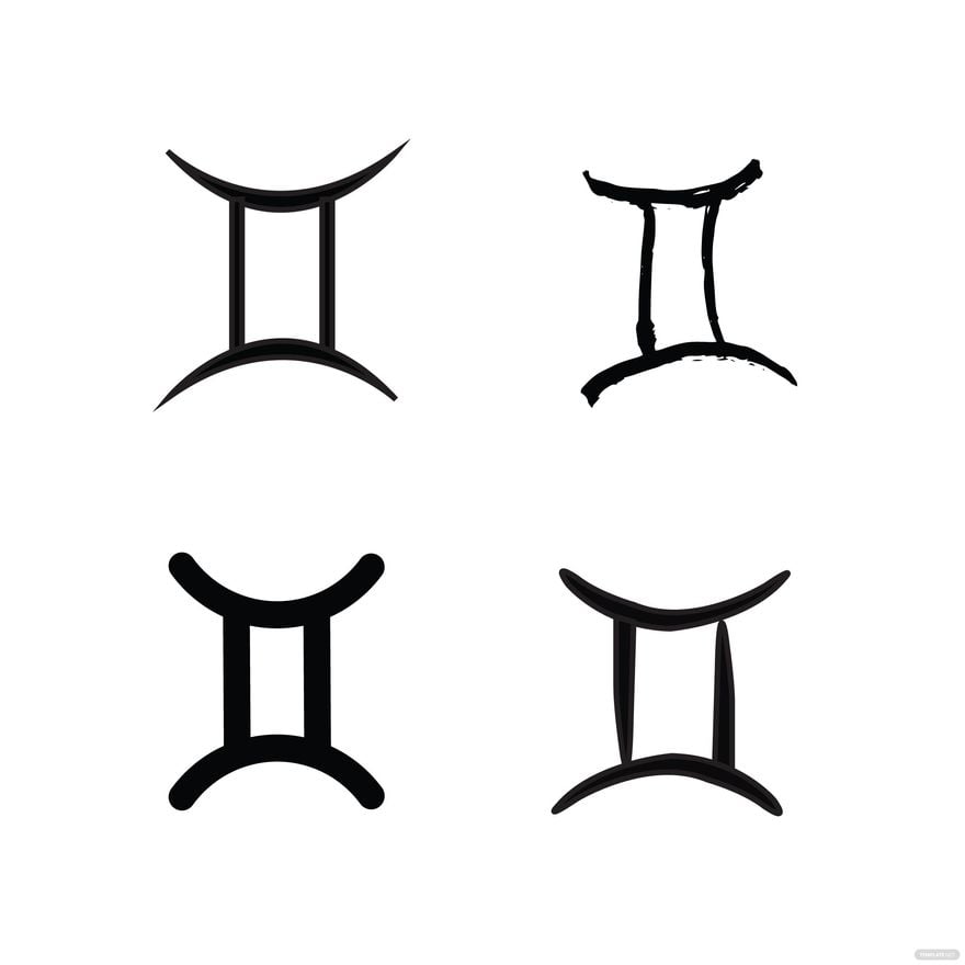 Gemini Symbol Vector