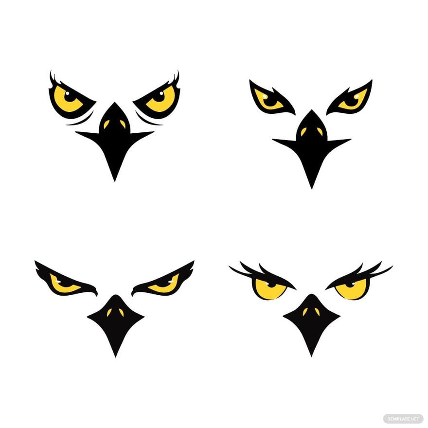 Eagle Eye Vector in Illustrator, EPS, SVG, JPG, PNG