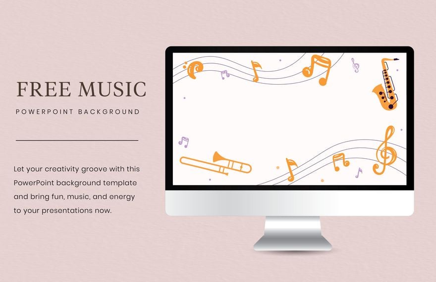 Music Powerpoint Background in Illustrator, EPS, SVG, JPG
