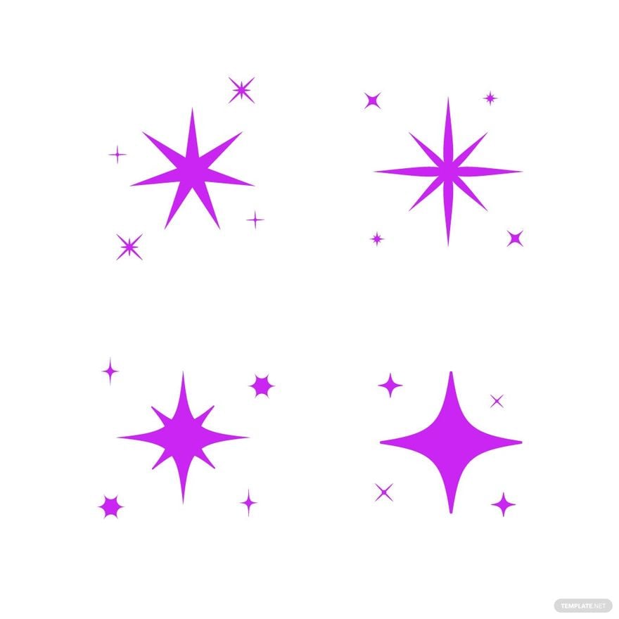 Purple Sparkle Vector in Illustrator, EPS, SVG, JPG, PNG