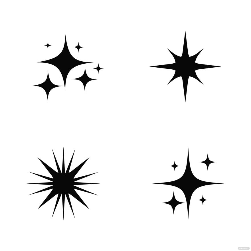 Free Black Sparkle Vector in Illustrator, EPS, SVG, JPG, PNG