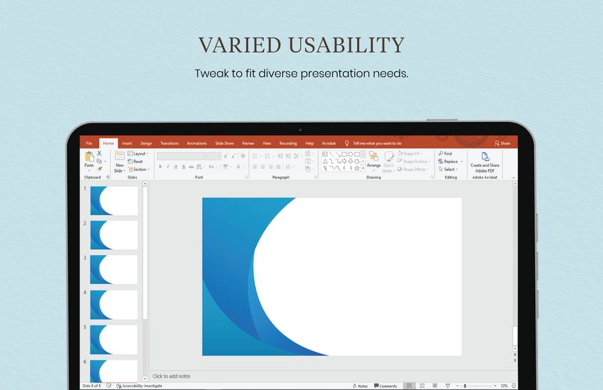 Free Blue Powerpoint Background - Download in Illustrator, EPS, SVG ...
