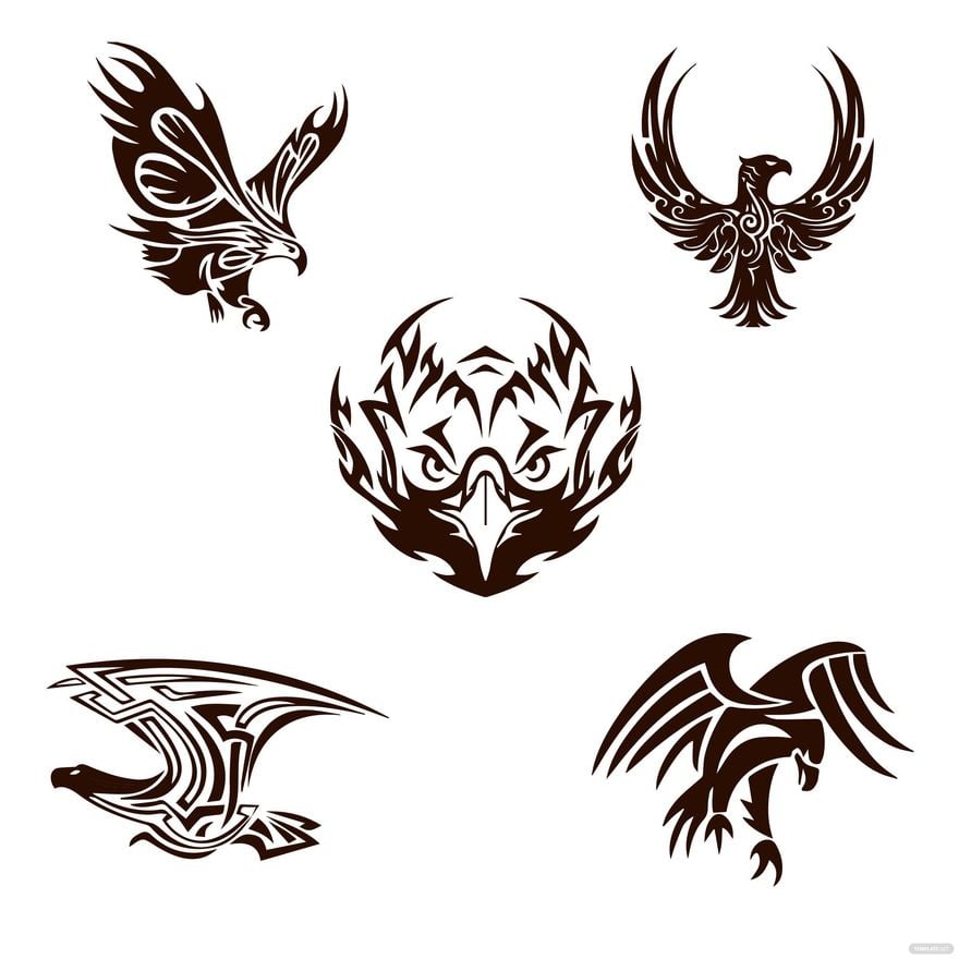 Free Tribal Eagle Vector in Illustrator, EPS, SVG, JPG, PNG
