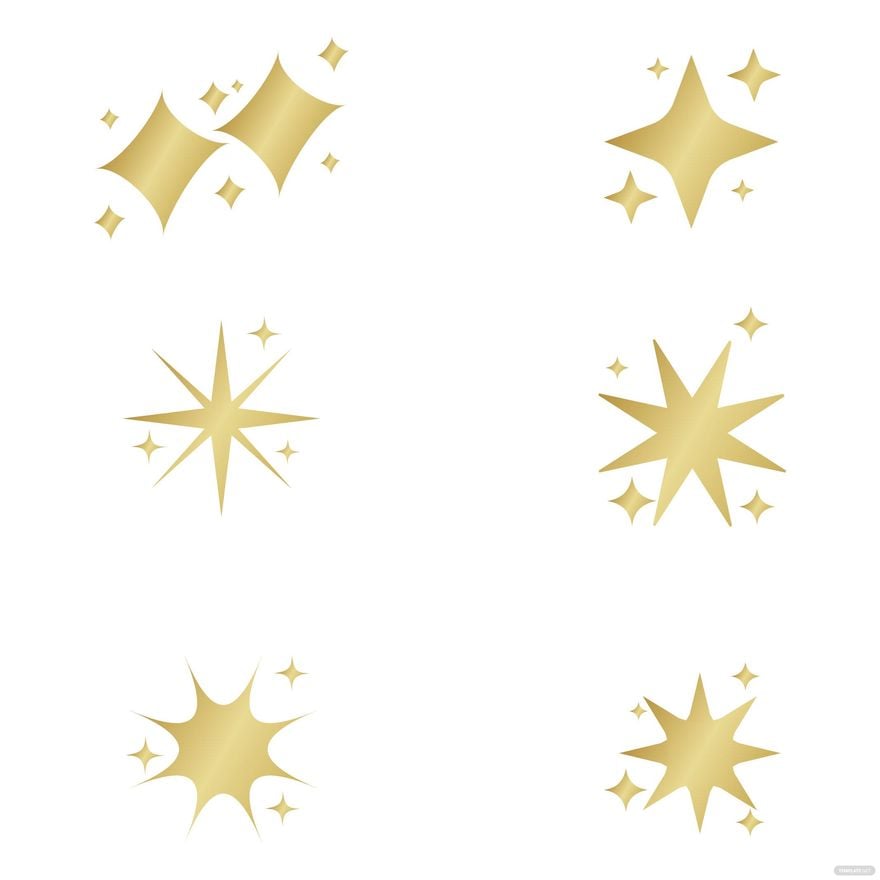 Gold Sparkle Vector in Illustrator, EPS, SVG, JPG, PNG