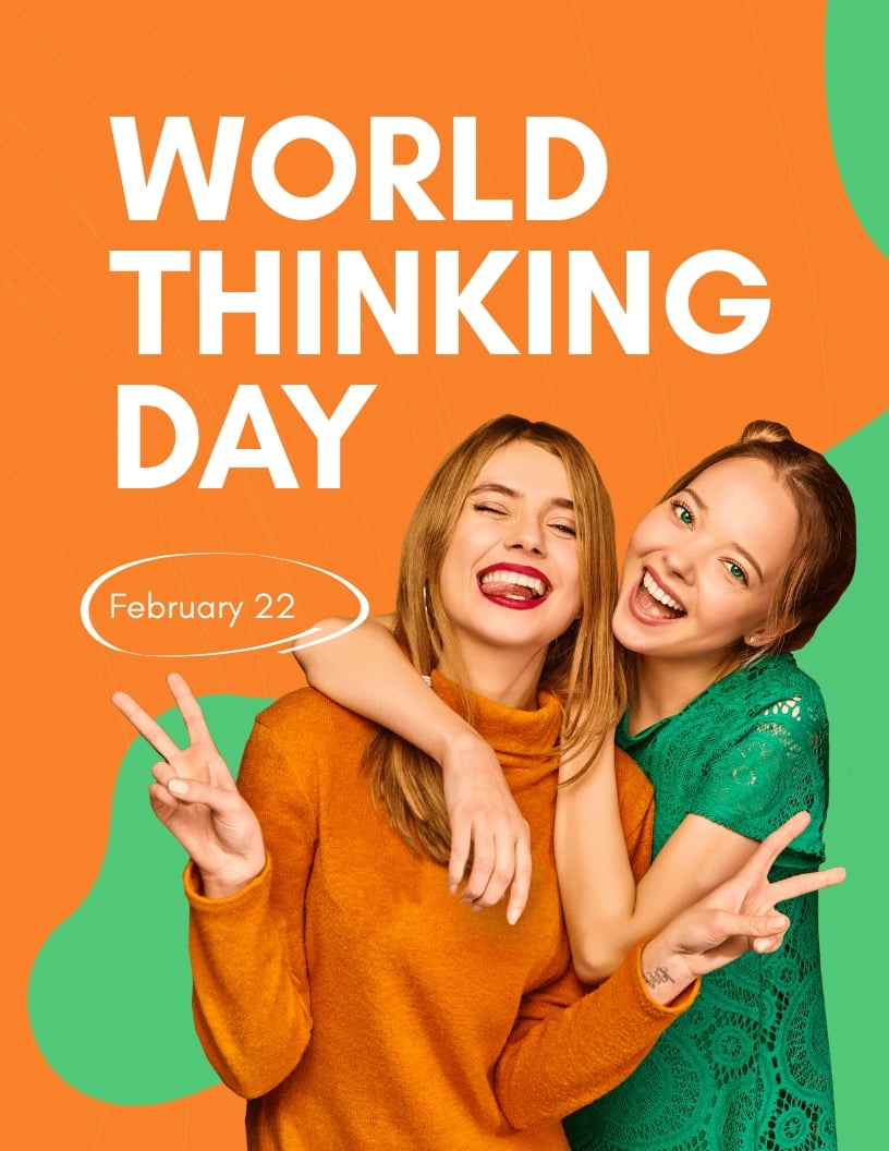 World Thinking Day Flyer Template in Word, Google Docs, Publisher