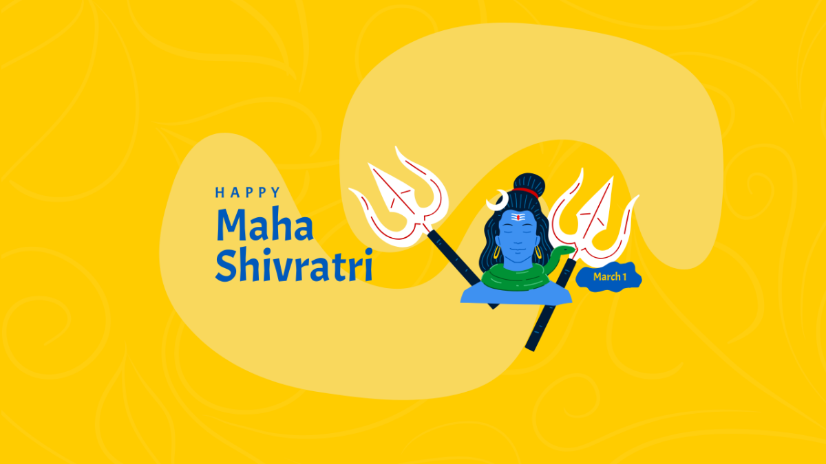 Free Happy Mahashivratri Youtube Banner Template