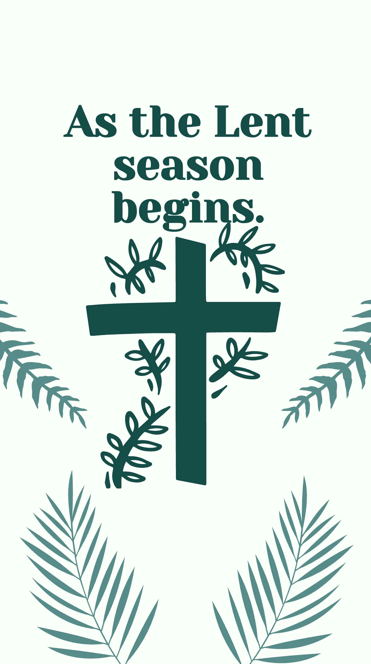 Free Ash Wednesday Instagram Story Template to Edit Online