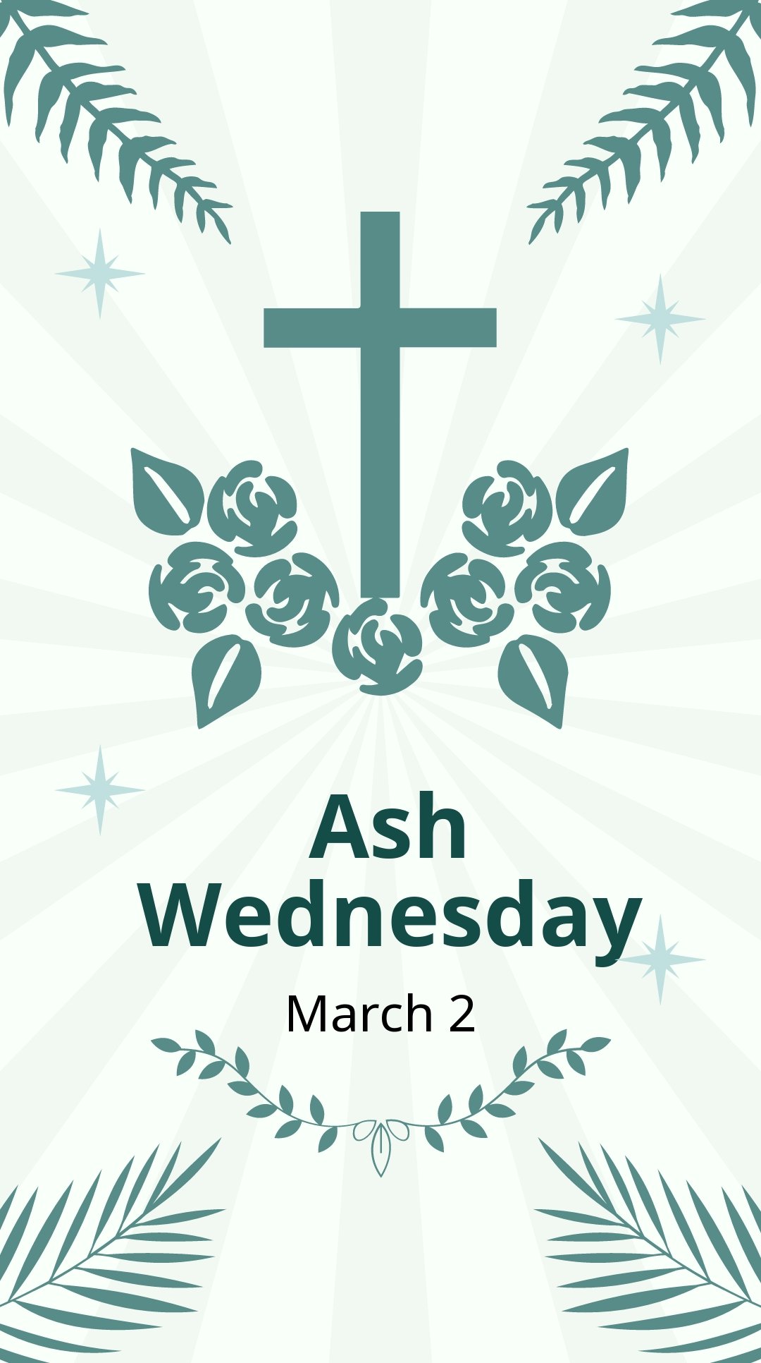 Ash Wednesday Instagram Story Template