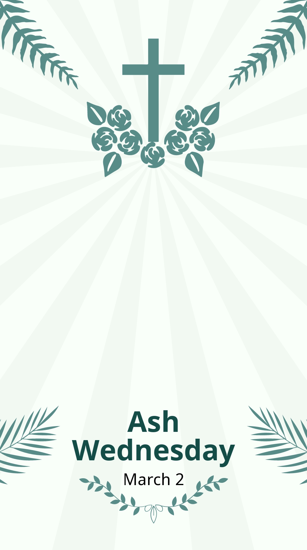 Ash Wednesday Snapchat Geofilter Template