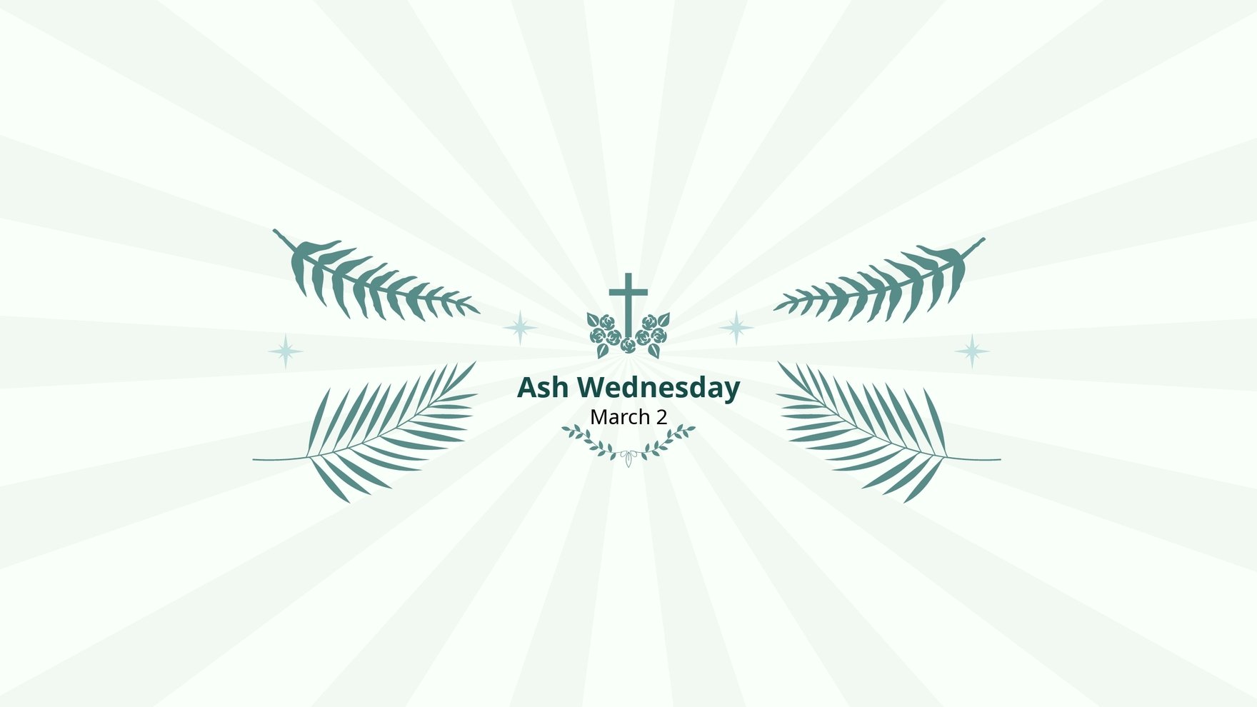 Ash Wednesday YouTube Banner Template