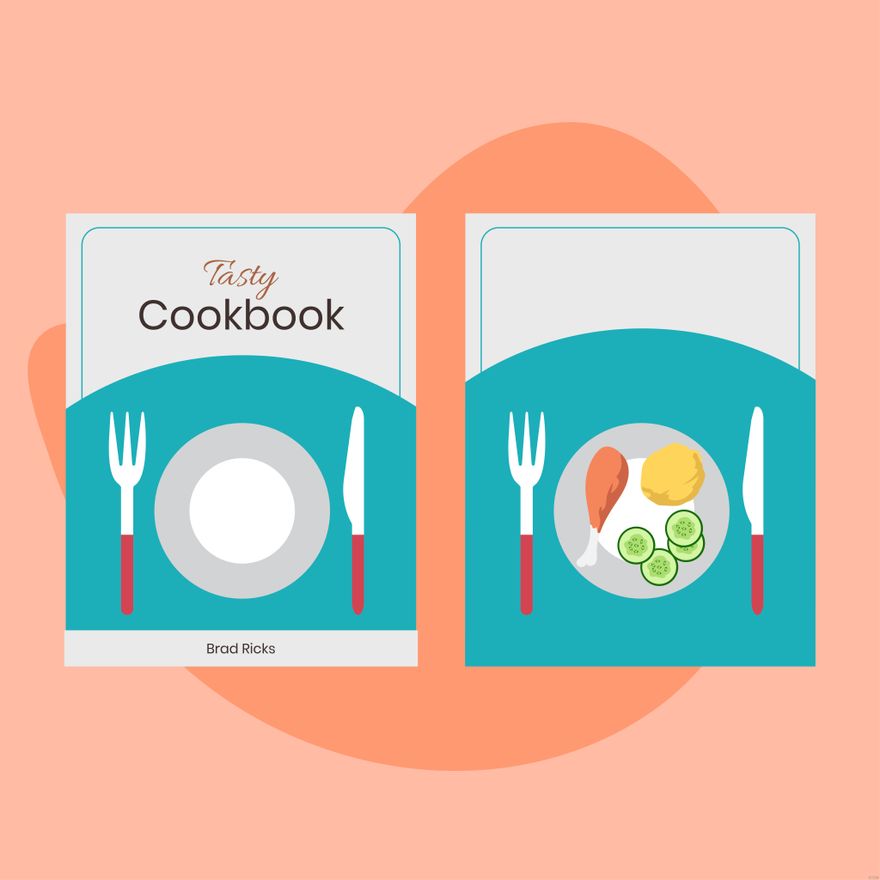Free Flat Cookbook Illustration