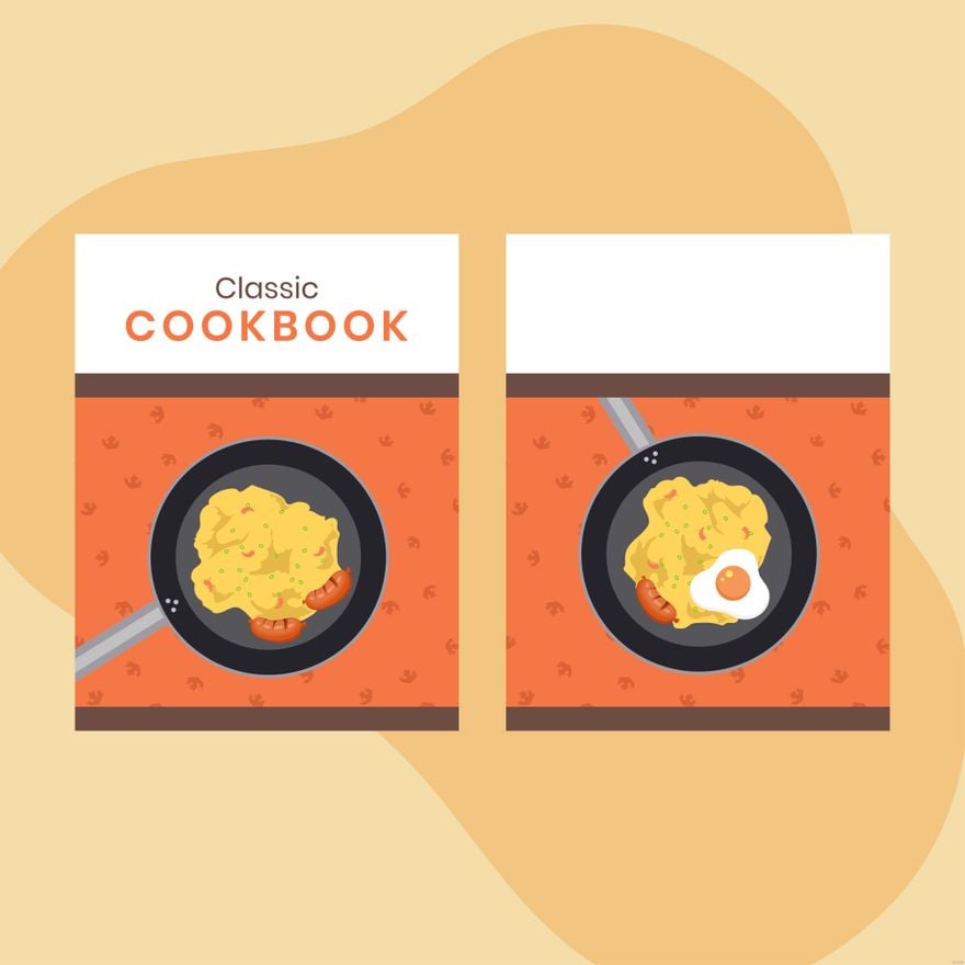 Free Cookbook Cover Illustration in Illustrator, EPS, SVG, JPG, PNG