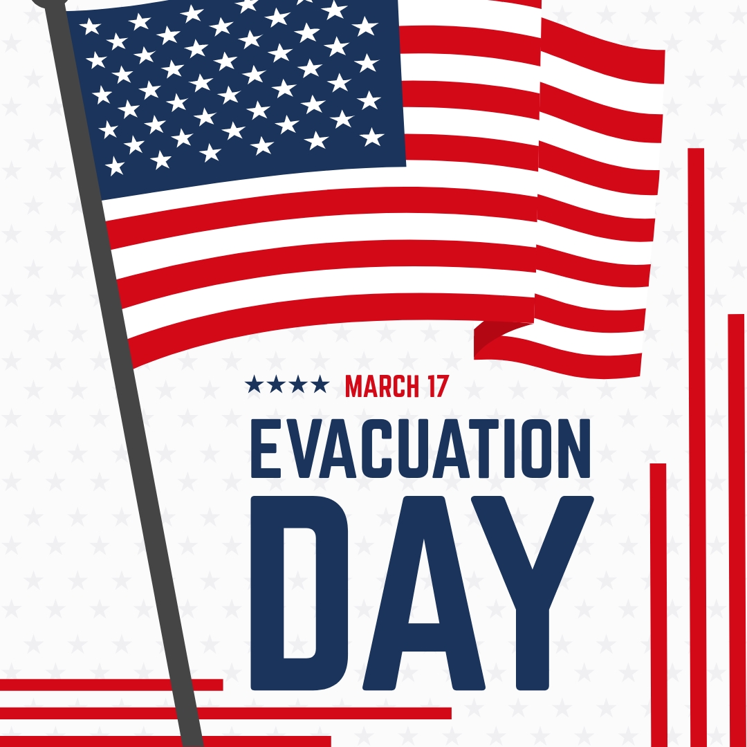 Evacuation Day Instagram Post