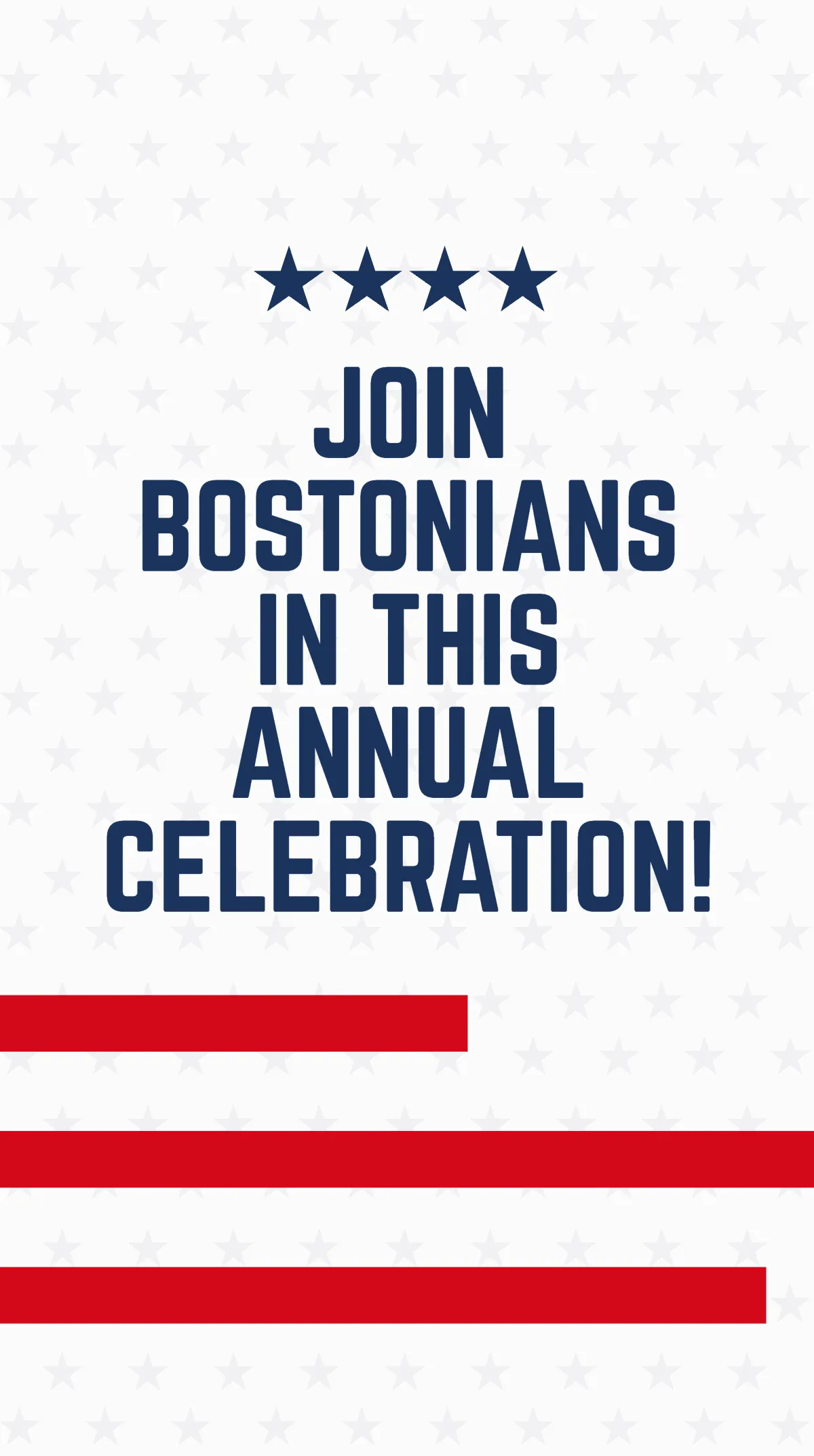 Free Evacuation Day Instagram Story Template to Edit Online