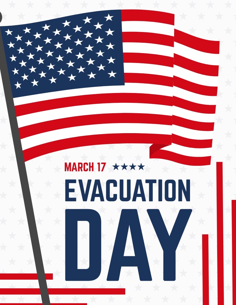 Free Evacuation Day Flyer Template