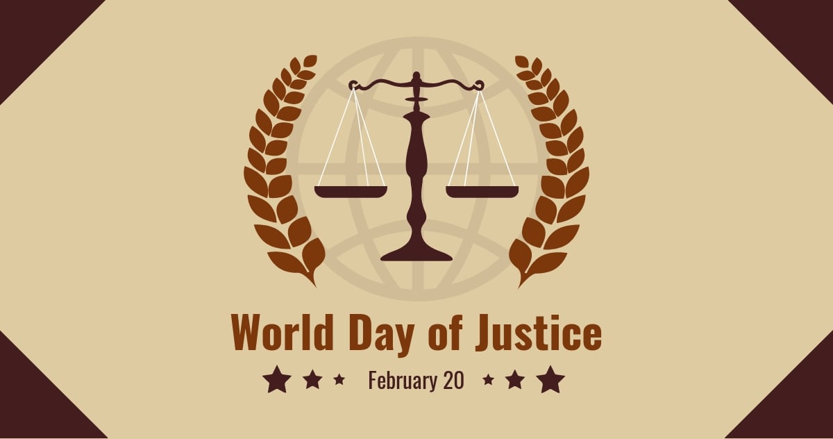 World Day Of Social Justice Facebook Post Template