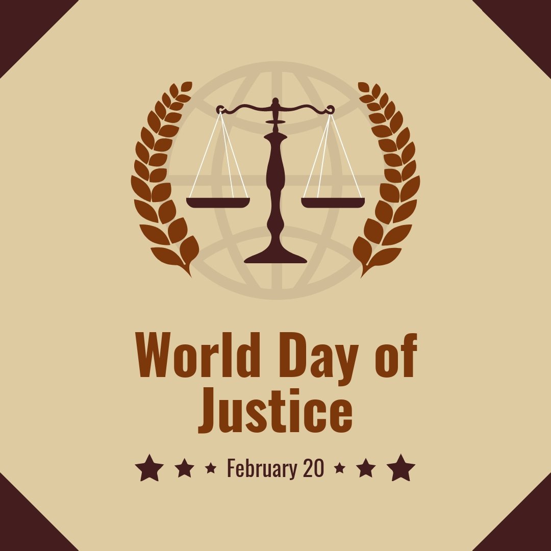 Free World Day Of Social Justice Instagram Post Template